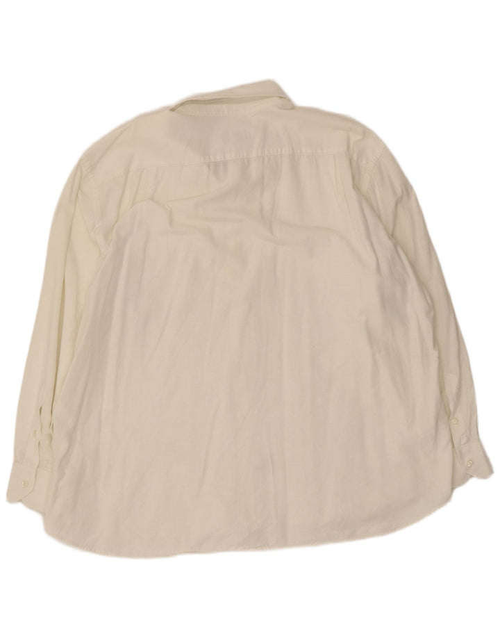 Roccobarocco Herreskjorte Str. 49 3XL Hvid Bomuld