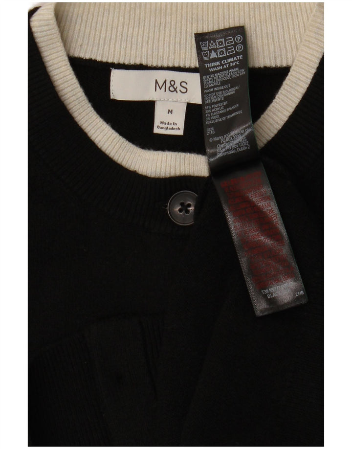 Marks & Spencer Dame Cardigan Sweater UK 14 Medium Sort Polyester