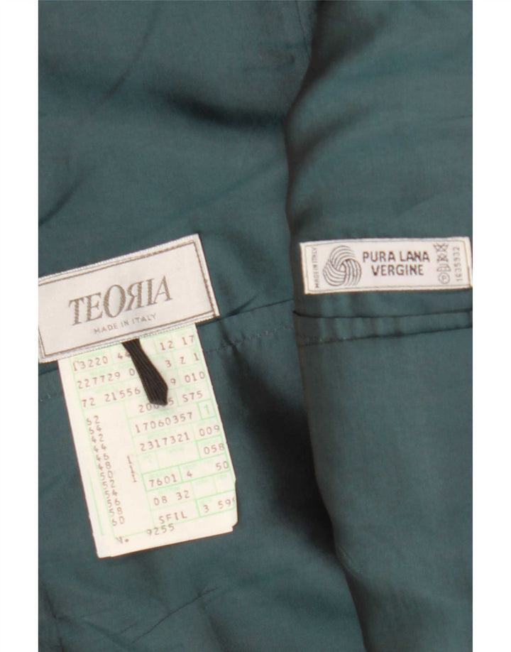 Vintage herre 2-knaps blazerjakke IT 52 XL marineblå ternet