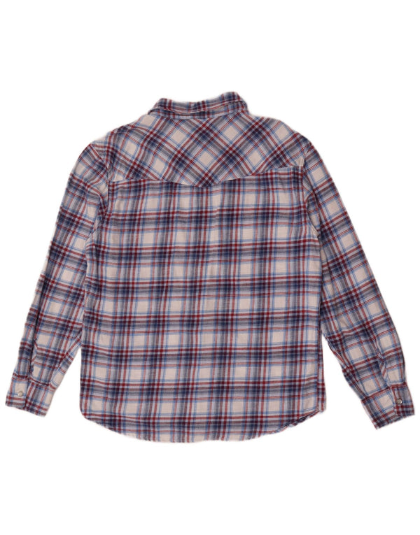Levi's Flanelskjorte til mænd mellemblå ternet bomuld