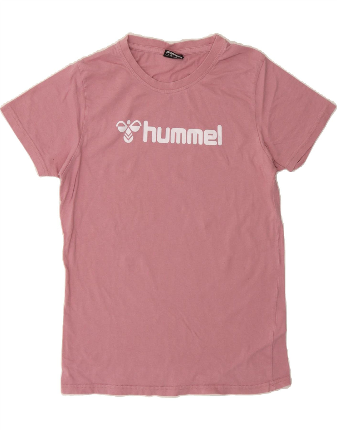 HUMMEL Womens Graphic T-Shirt Top UK 14 Medium Pink Cotton Vintage Hummel and Second-Hand Hummel from Messina Hembry 