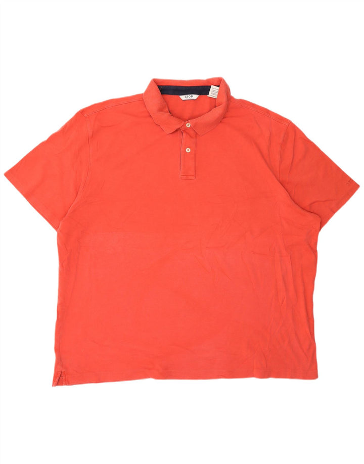 Izod Polo Shirt til mænd 2XL Pink Bomuld