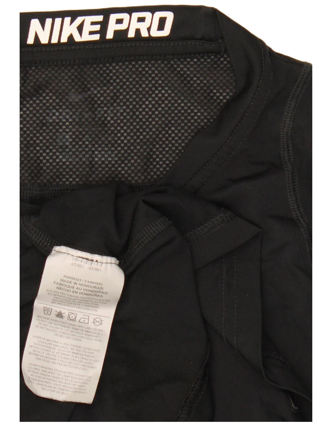 Nike Herre Dri Fit grafisk top langærmet lille sort polyester