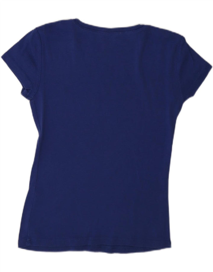 TOMMY HILFIGER Womens T-Shirt Top UK 10 Small Blue