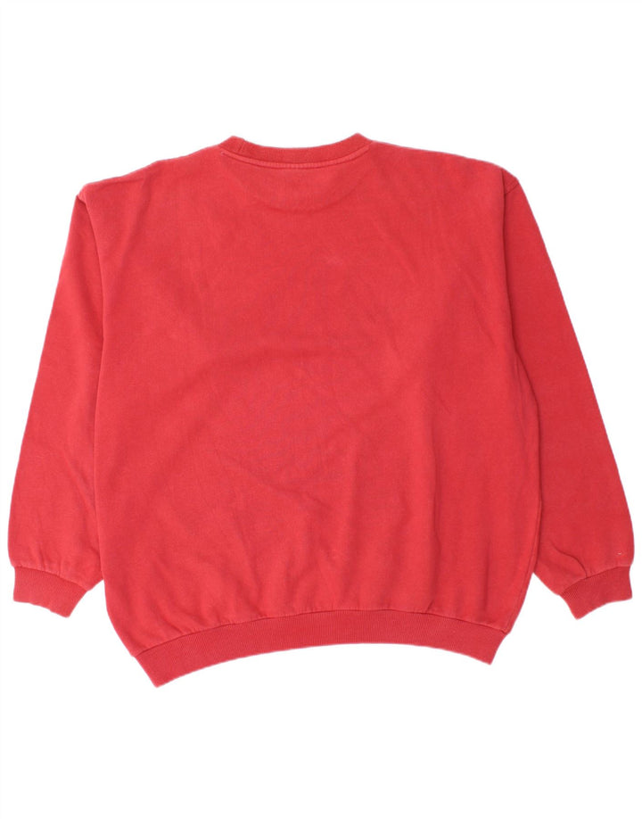 Fila Herre Sweatshirt Jumper IT 52/54 Stor Rød Bomuld