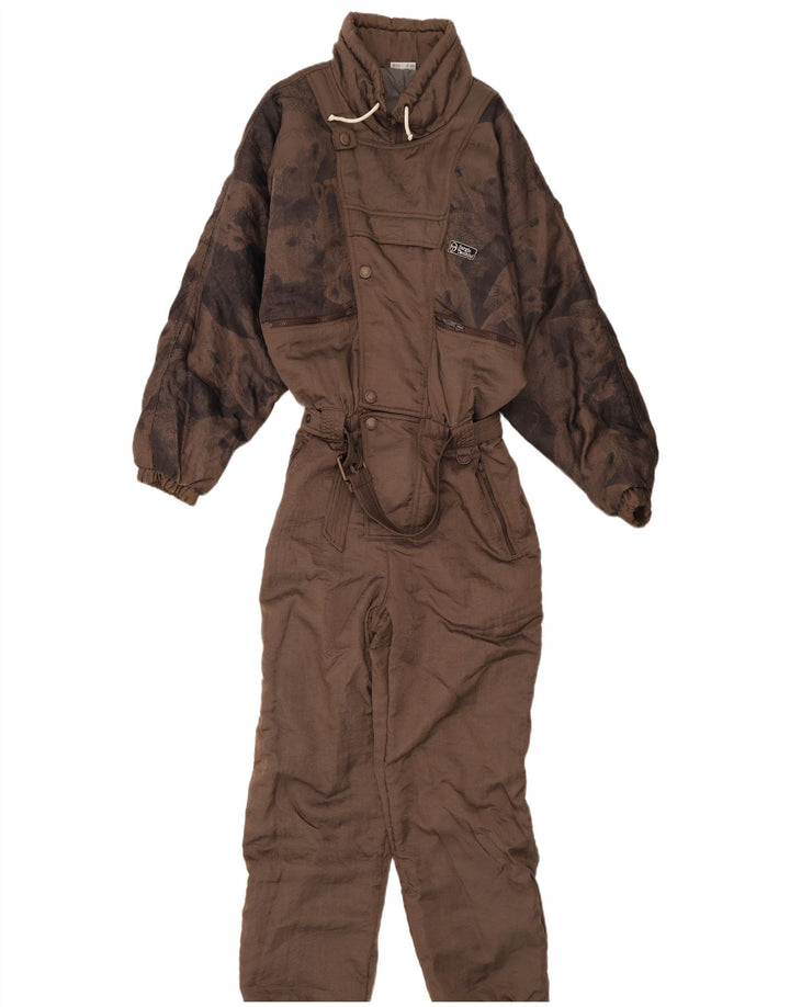 Sergio Tacchini Herre Ski Jumpsuit IT 50 Medium Brown Animal Print