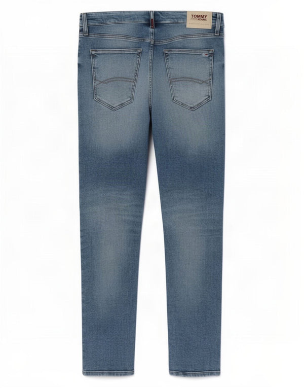 Tommy Hilfiger Herre Skinny Jeans W36 L31 Blå Bomuld