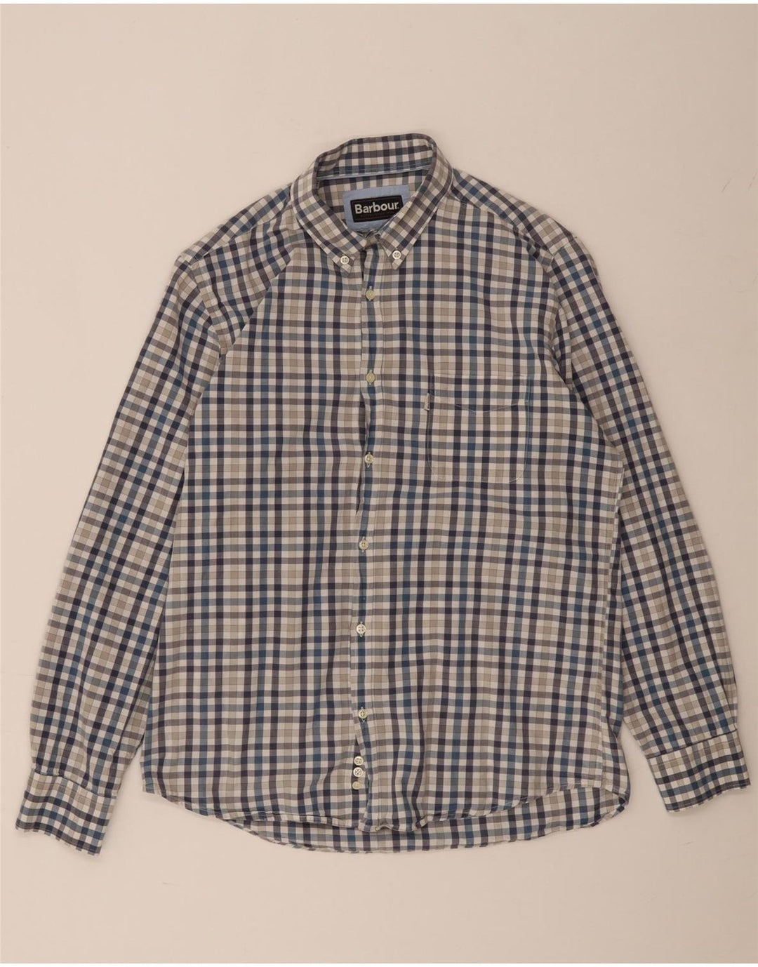 Barbour Herreskjorte Medium Blue Gingham