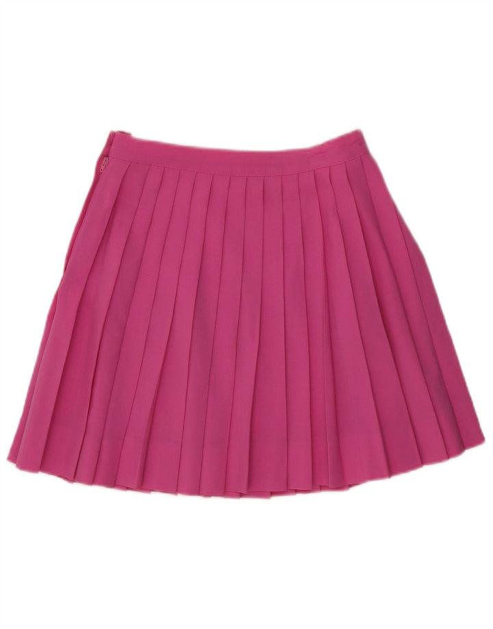 Stefanel Dame Mini Knive Plisseret nederdel IT 42 Medium W25 Pink Uld