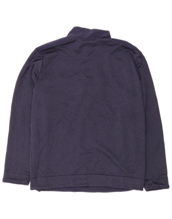 Under Armour Herre Zip Neck Sweatshirt Jumper XL Navy Blue Polyester