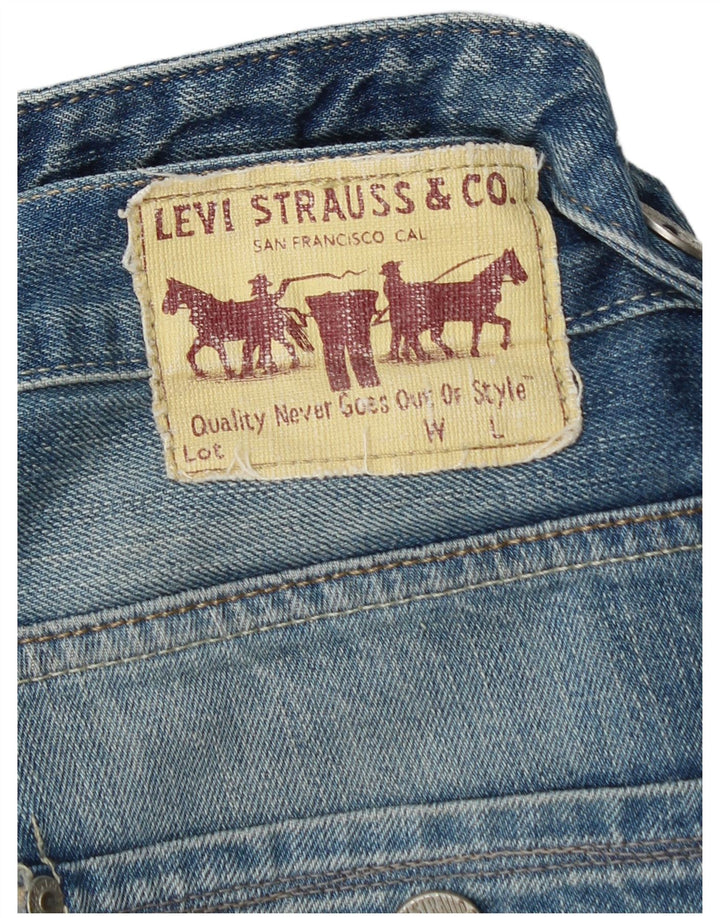 LEVI'S Dame 504 Bootcut Jeans W32 L32 Blå