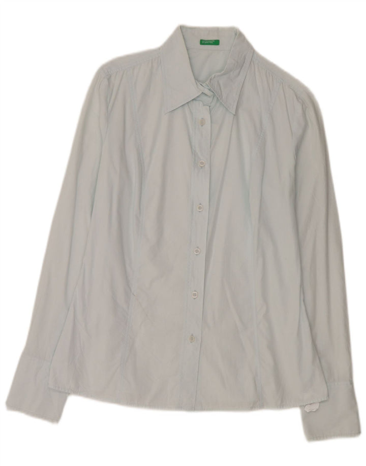 Benetton Dameskjorte UK 14 Medium Blue