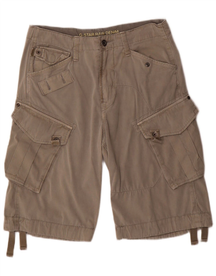 G-STAR Herre 3301 grafiske cargo-shorts W32 mellemgrå