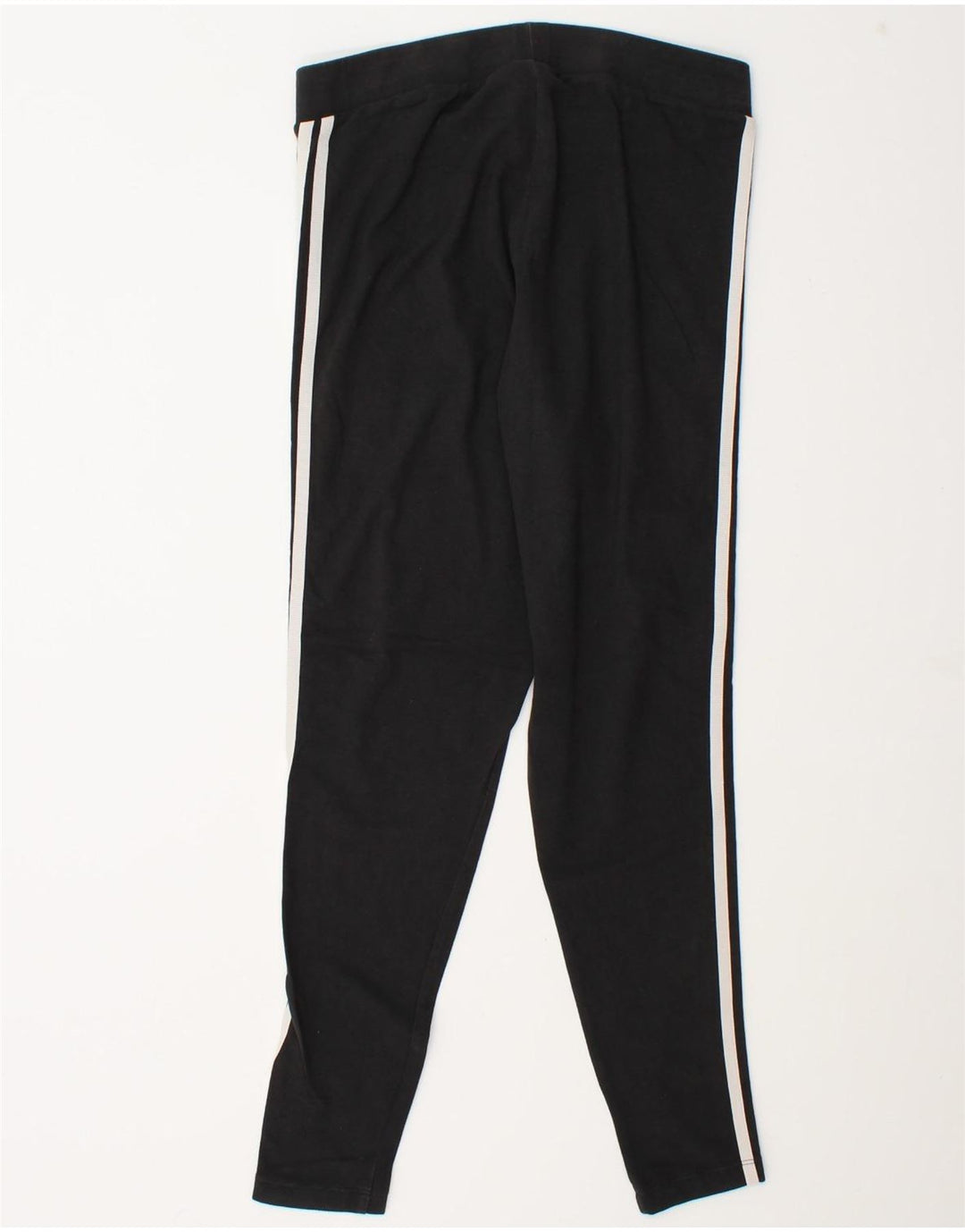 Adidas Dame Leggings UK 18 XL Sort Bomuld
