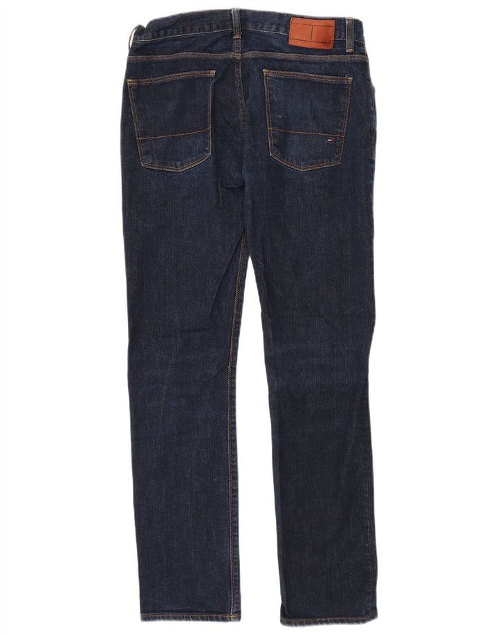 Tommy Hilfiger Herre Slim Jeans W32 L32 Marineblå Bomuld