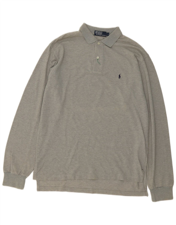 Polo Ralph Lauren Herre langærmet Regular Fit skjorte stor grå klassisk