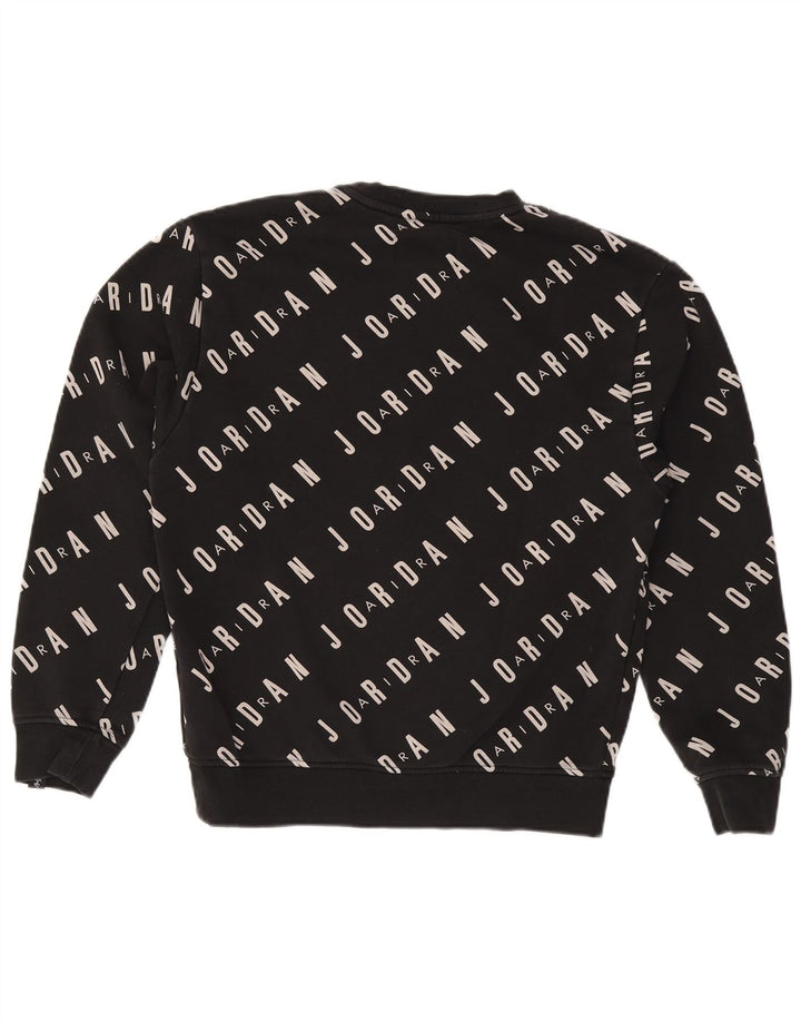 Jordan Herre grafisk sweatshirt jumper lille sort bomuld