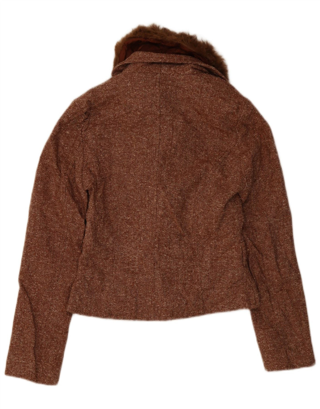 Pimkie Dame 1 Knap Blazer Jacket UK 10 Small Brown Flecked