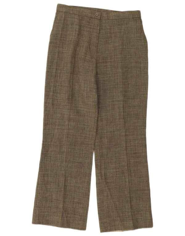 Marks & Spencer Casual Bukser til kvinder UK 12 Medium W30 L29 Grøn Flecked