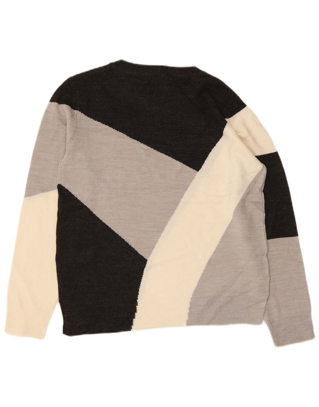 MARKS & SPENCER Dame Boat Neck Jumper Sweater UK 10 Small Multicolored