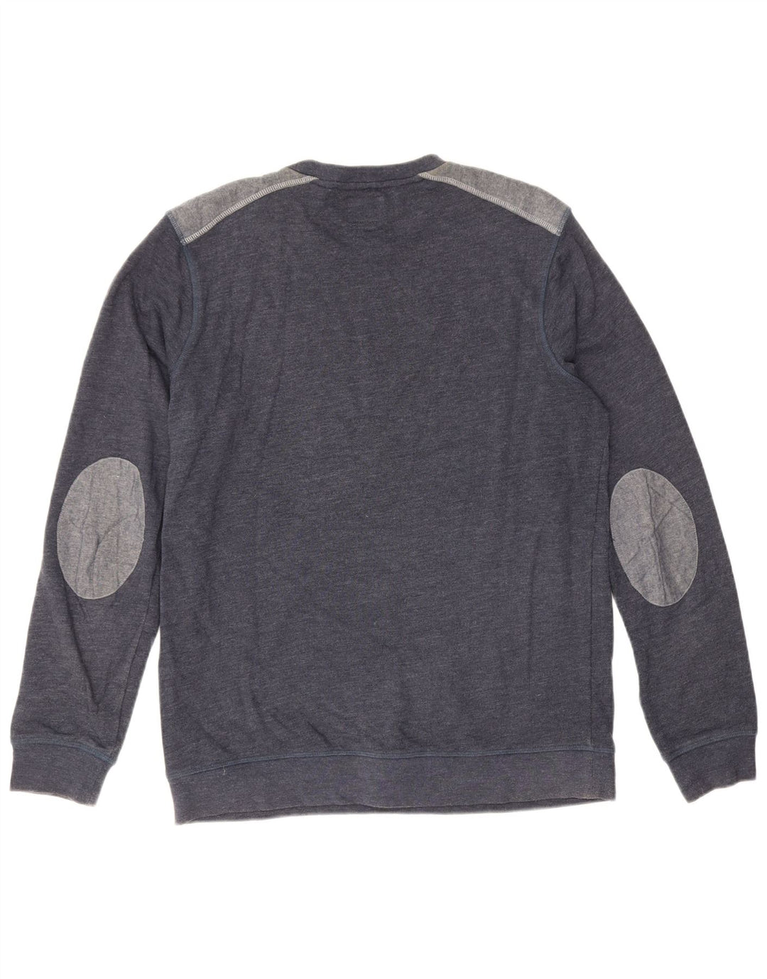 Quiksilver Herre Sweatshirt Jumper Large Navy Blue Colourblock Bomuld