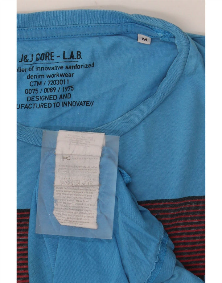 Jack & Jones Herre grafisk T-shirt Top Medium Blue Bomuld