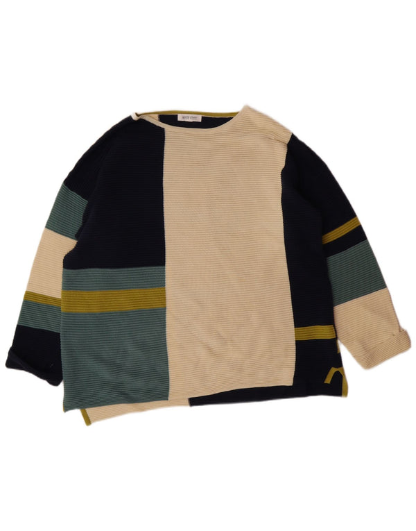 WHITE STUFF Dame Boat Neck Jumper Sweater UK 18 XL Flerfarvet