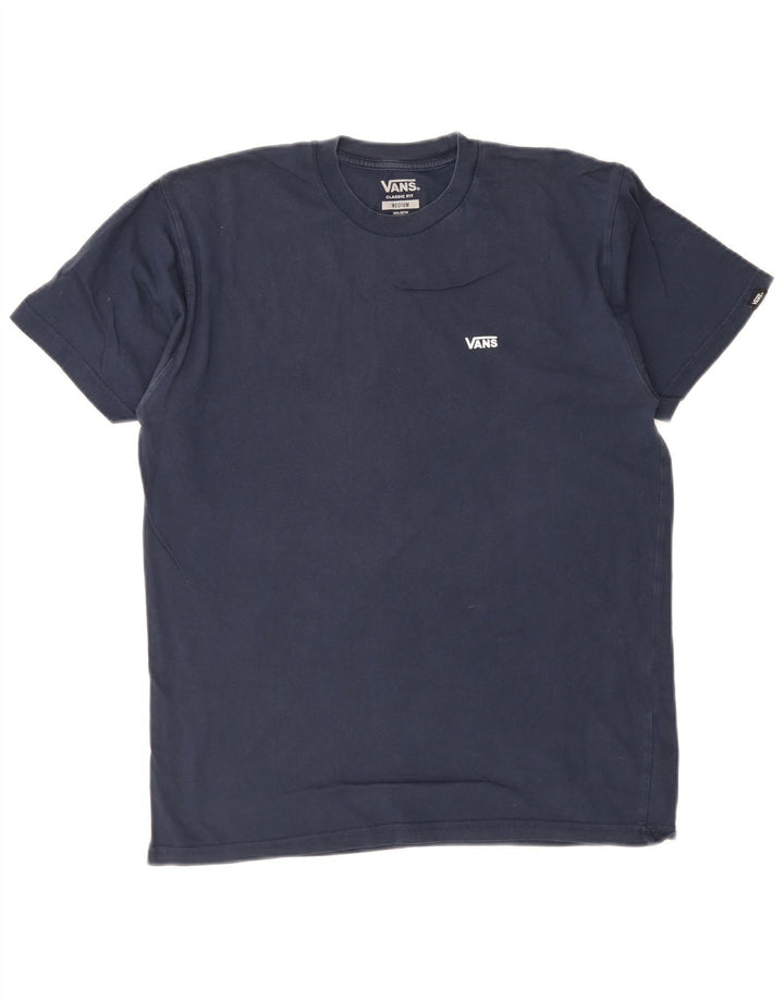 Vans Herre Classic Fit T-Shirt Top Medium Marineblå Bomuld