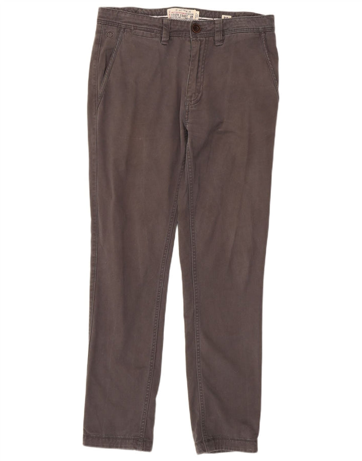 Fat Face Herre Slim Chino Bukser W32 L31 Grå Bomuld