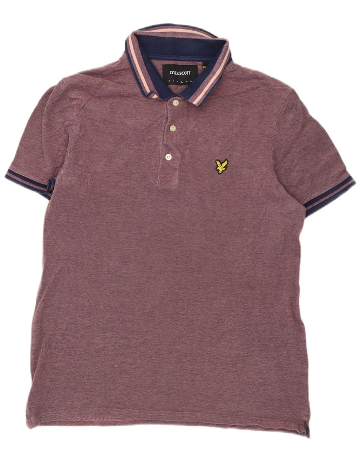 Lyle & Scott herre poloskjorte stor pink bomuld
