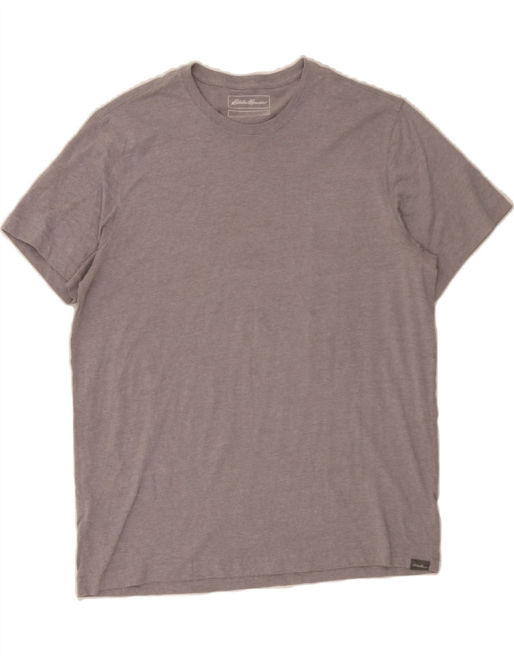 EDDIE BAUER Mens T-Shirt Top Large Grey Cotton Vintage Eddie Bauer and Second-Hand Eddie Bauer from Messina Hembry 
