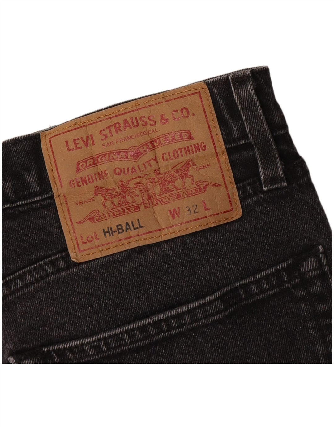 Levi's Herre Hi-Ball Straight Jeans W32 L26 Sort