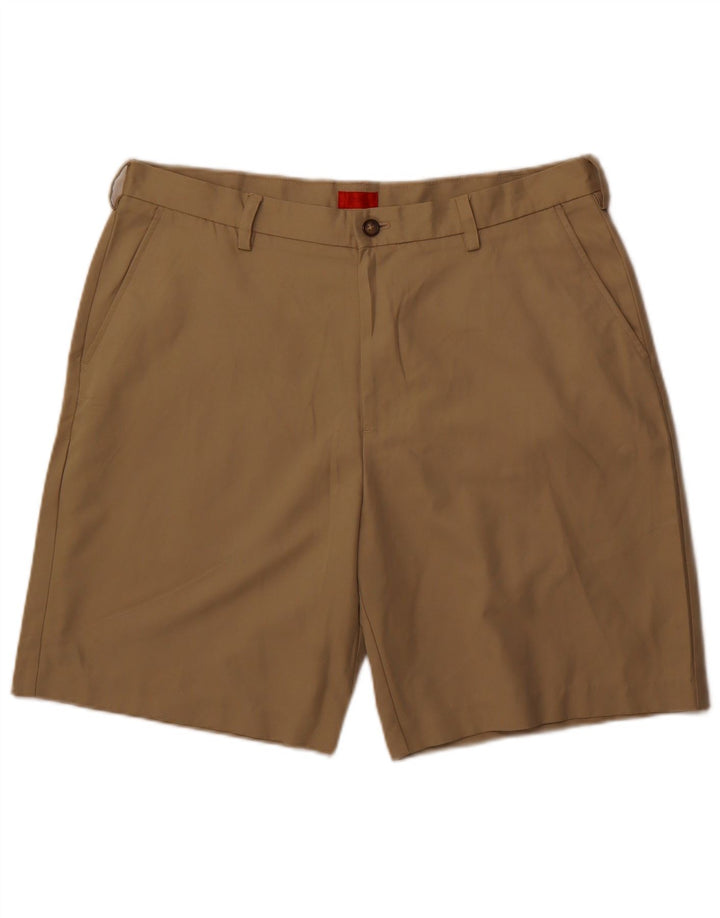Izod Chino Shorts til mænd W38 XL Beige Polyester