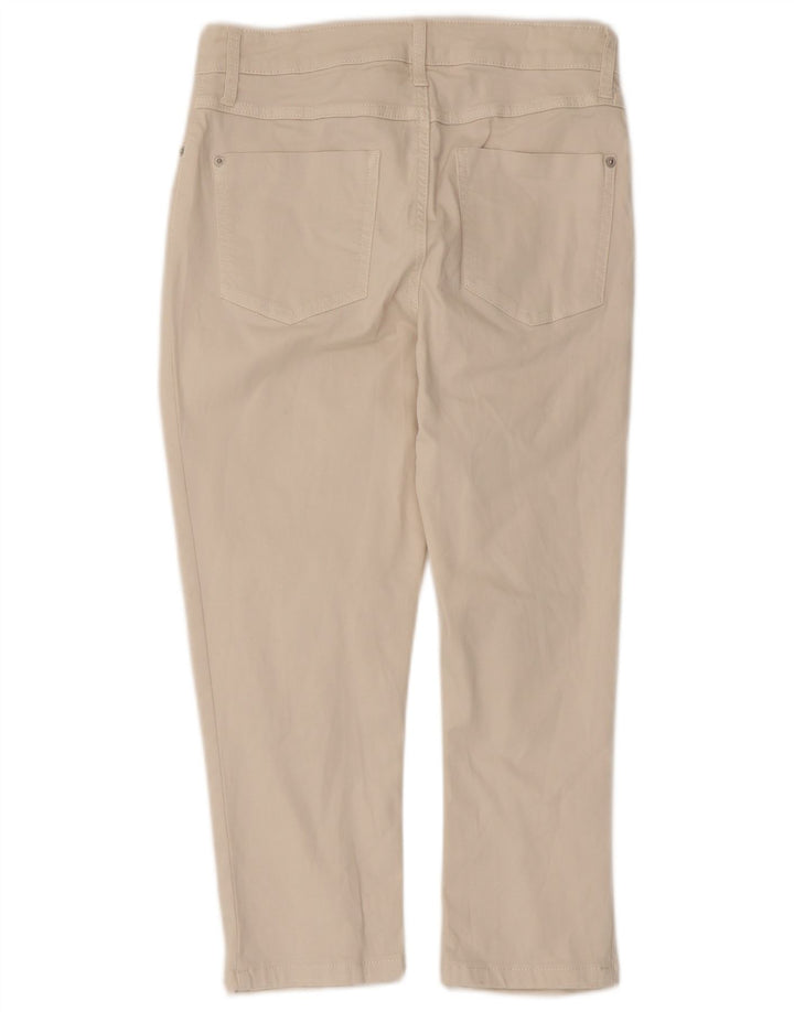 Marks & Spencer Dame Capri Bukser UK 10 Small W28 L22 Off White