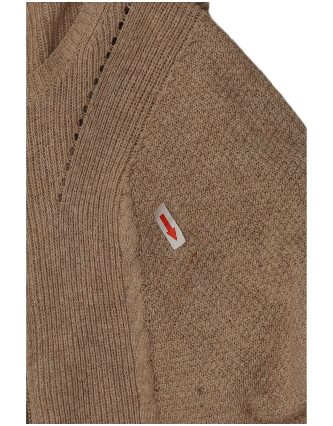 Marks & Spencer Dame Oversized Longline Cardigan Sweater UK 8 Small Beige