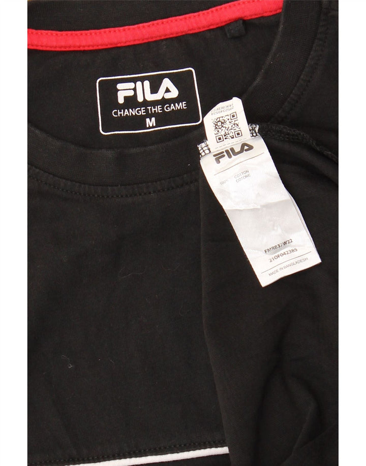 FILA Herre Top Langærmet Medium Sort Bomuld