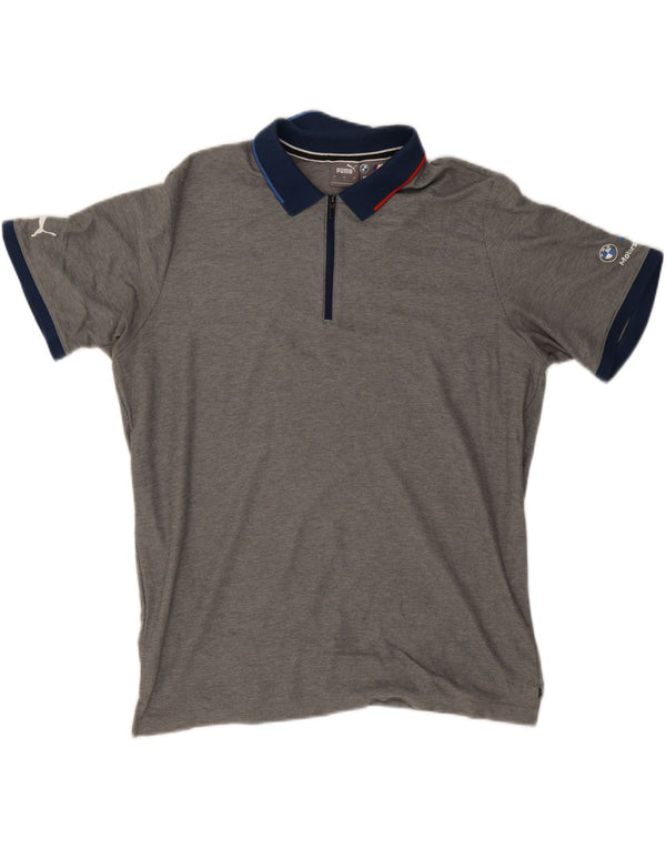 PUMA Herre BMW Motorsport Rugby Polo Shirt Stor Grå