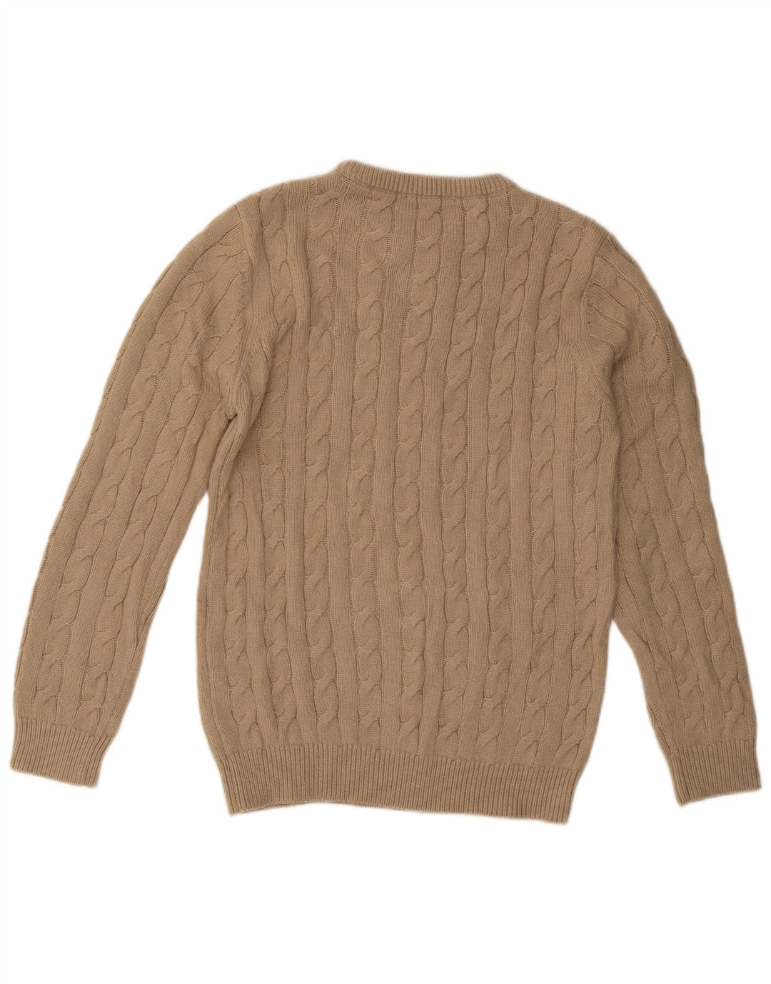 ENOS & CO Herre sweater med rund hals, medium beige akryl