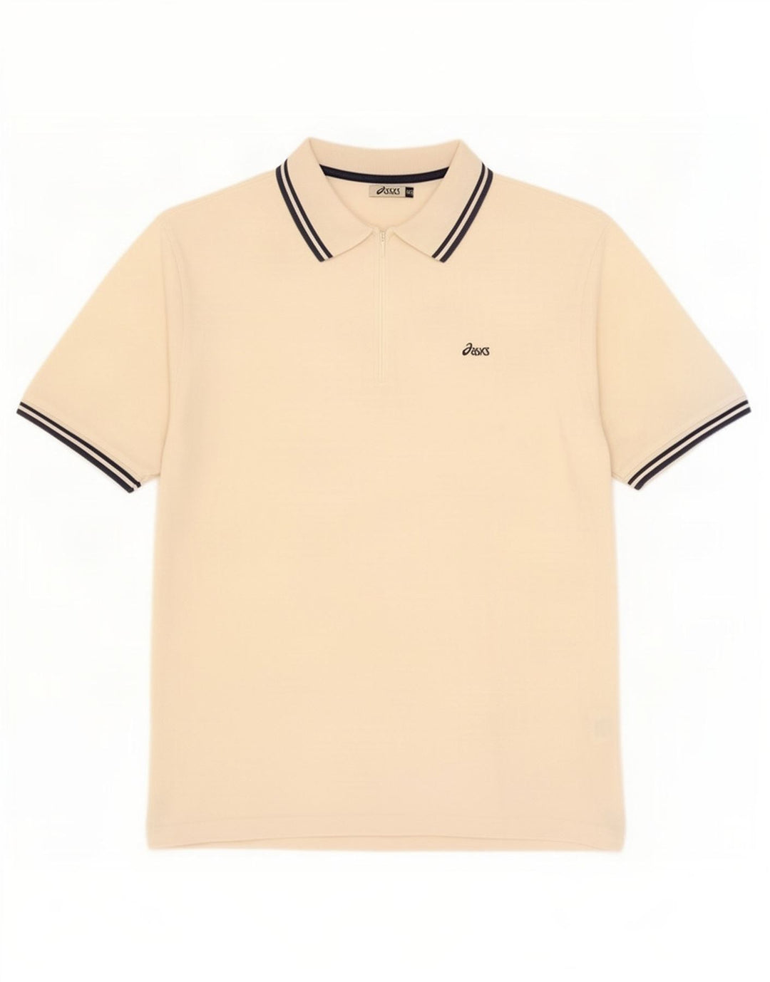 Asics herre poloshirt 2XL beige bomuld