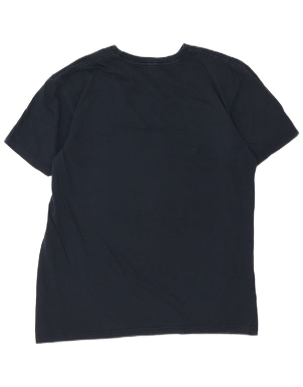 Quiksilver Herre Regular Fit grafisk T-shirt Top Medium Marineblå Bomuld