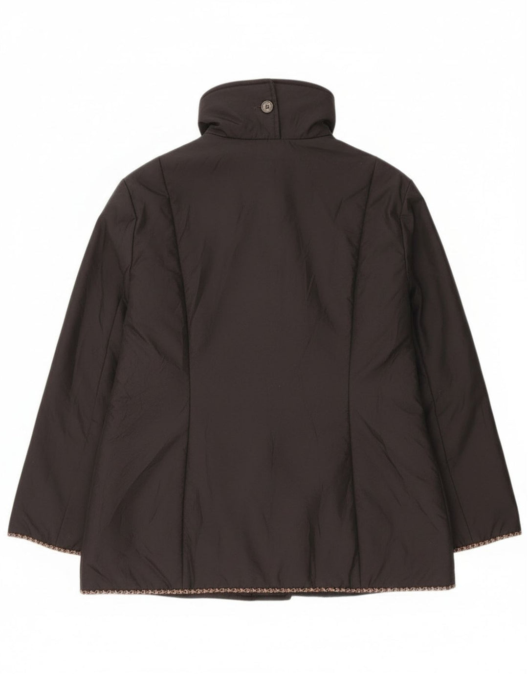 Vintage vindjakke til kvinder IT 48 XL sort polyester