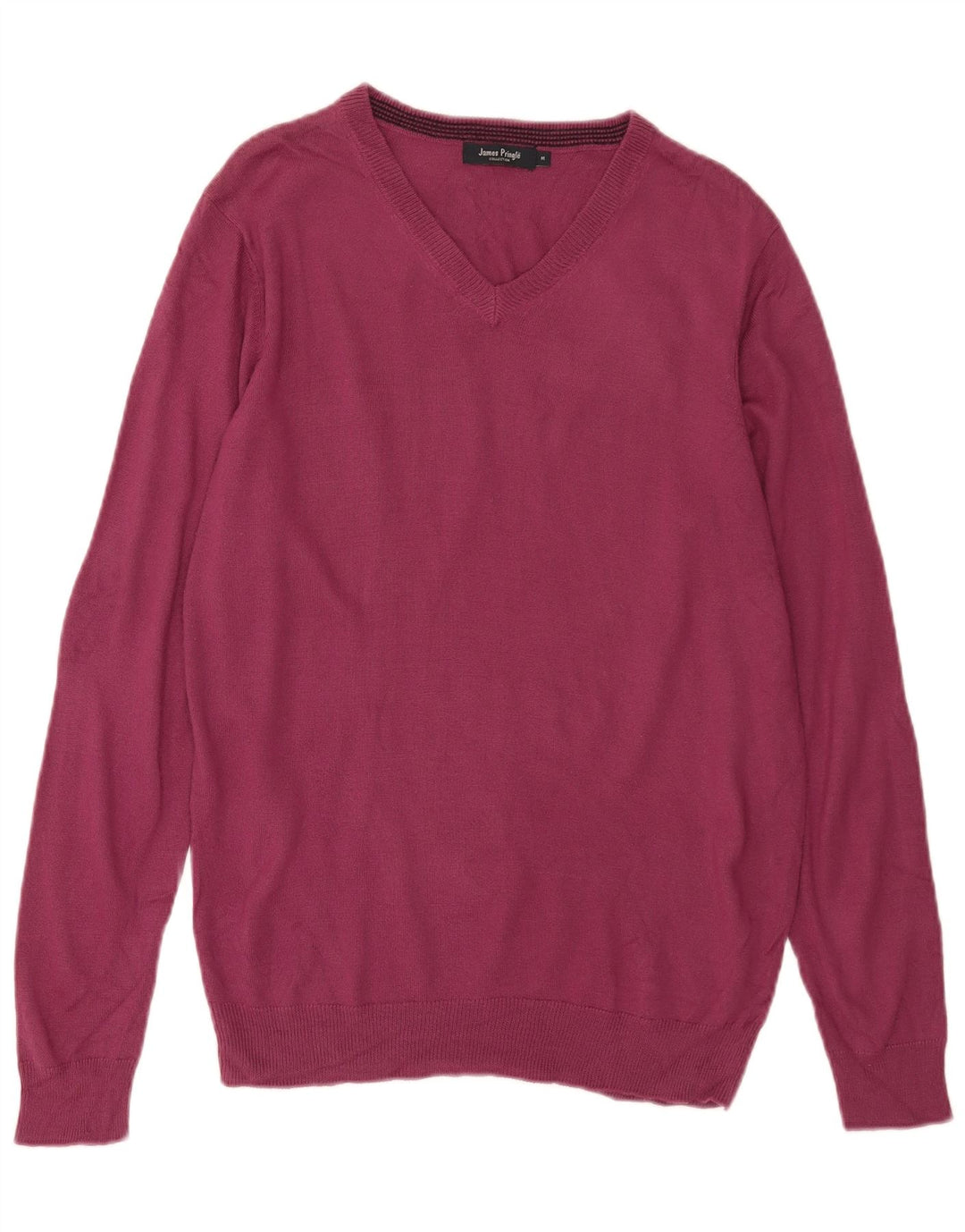 James Pringle Herre V-hals sweater Medium Burgund akryl