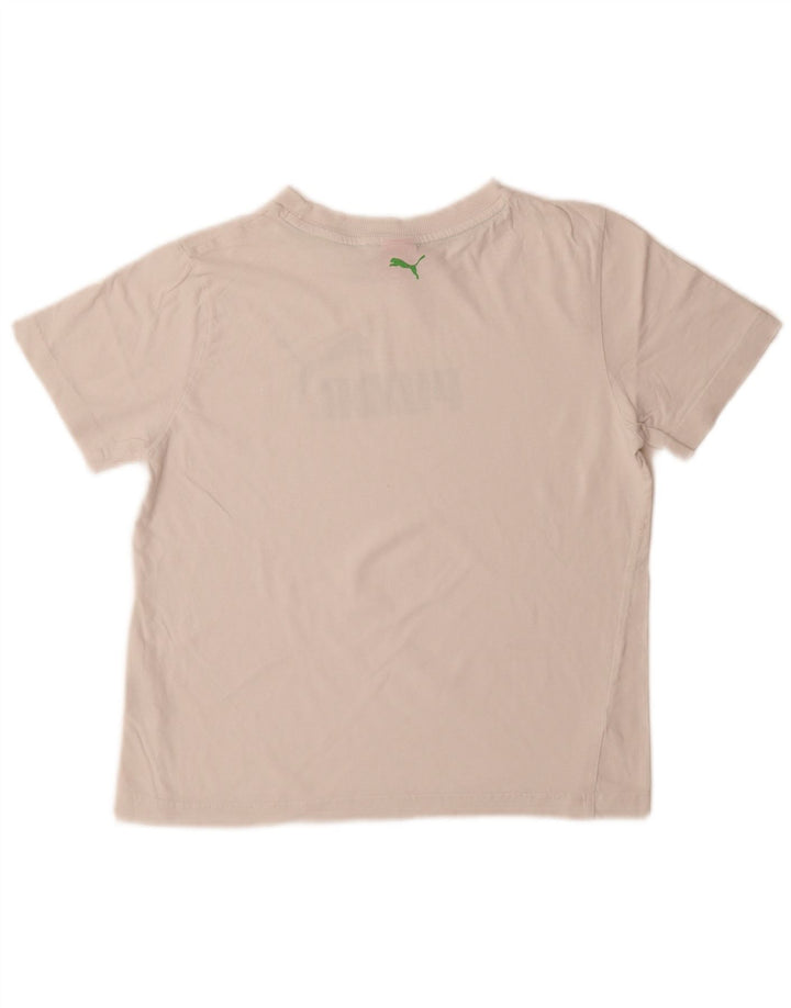Puma Boys Grafisk T-Shirt Top 11-12 År Hvid