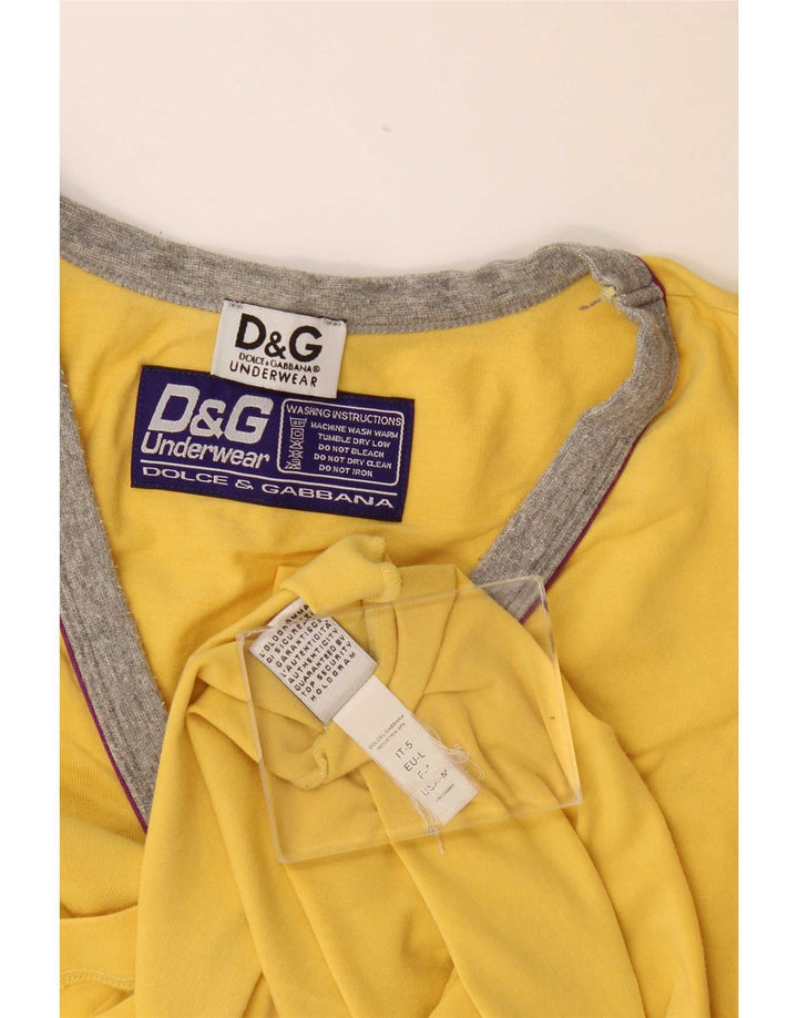 Dolce & Gabbana Herre T-Shirt Top Stor Gul