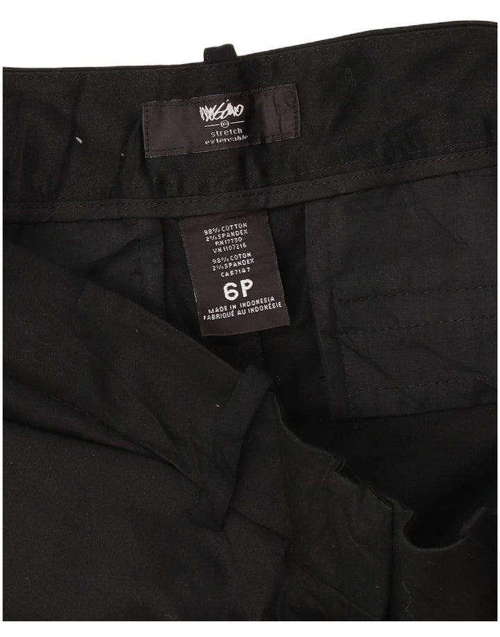 Mossimo Womens Petite Casual Shorts US 6 Medium W30 Black Bomuld