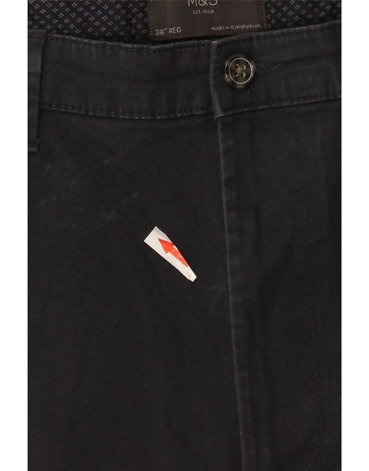 Marks & Spencer Herre Chino Shorts W38 XL Marineblå Bomuld