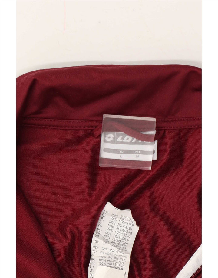 Lotto Træningsdragt til mænd Topjakke Medium Burgund Colourblock Polyester