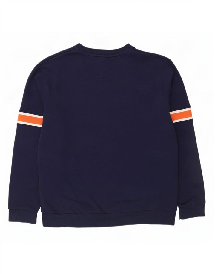 Lyle & Scott Herre Sweatshirt Jumper 2XL Marineblå Colourblock Bomuld