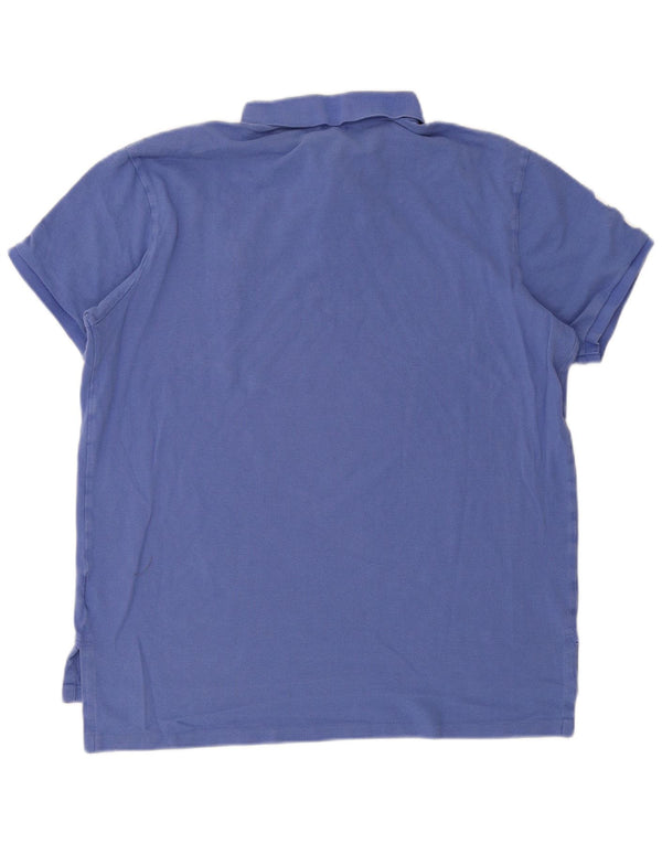 Polo Ralph Lauren Herre Grafisk Custom Fit skjorte XL blå bomuld