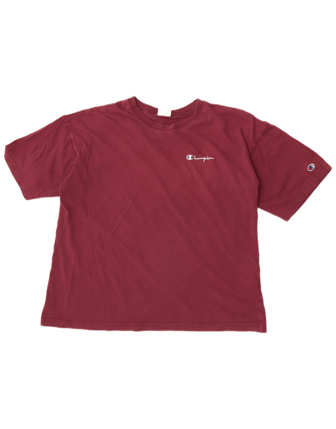 Champion Herre T-Shirt Top Medium Burgundy
